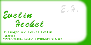 evelin heckel business card